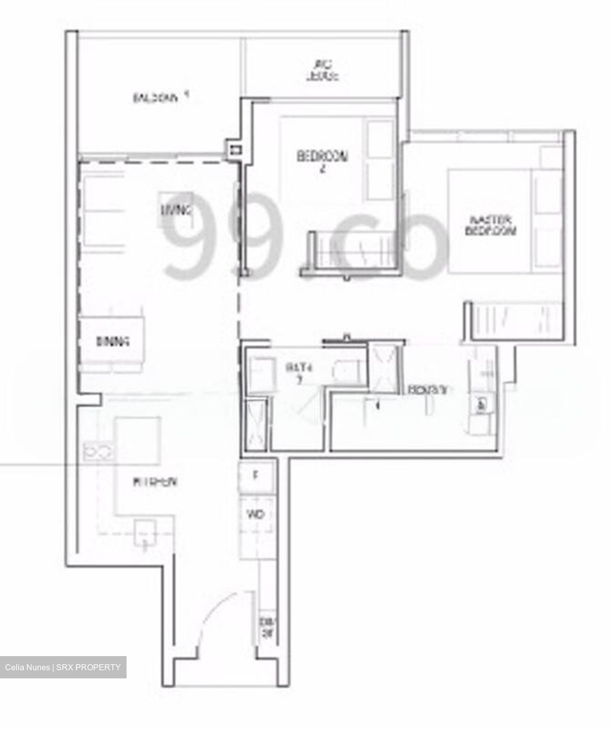 Riverfront Residences (D19), Apartment #520105821